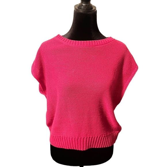 LOFT Sweaters - Loft hot pink sleeveless sweater top. Size small. NWOT.